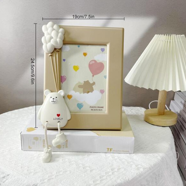 3D Παιδική Αναμνηστική Κορνίζα Αρκουδάκι με Μπαλόνια σε Γήινες Αποχρώσεις 3D Παιδική Αναμνηστική Κορνίζα Αρκουδάκι με Μπαλόνια σε Γήινες Αποχρώσεις