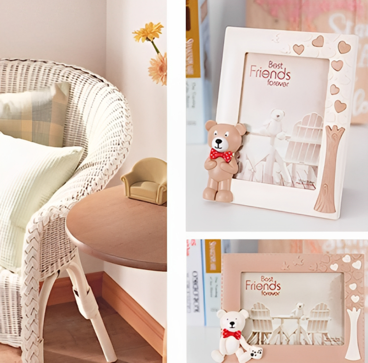 3D Παιδική Κορνίζα Φωτογραφιών με Αρκουδάκια σε Γήινες Αποχρώσεις 3D Παιδική Κορνίζα Φωτογραφιών με Αρκουδάκια σε Γήινες Αποχρώσεις