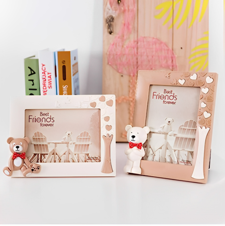 3D Παιδική Κορνίζα Φωτογραφιών με Αρκουδάκια σε Γήινες Αποχρώσεις 3D Παιδική Κορνίζα Φωτογραφιών με Αρκουδάκια σε Γήινες Αποχρώσεις