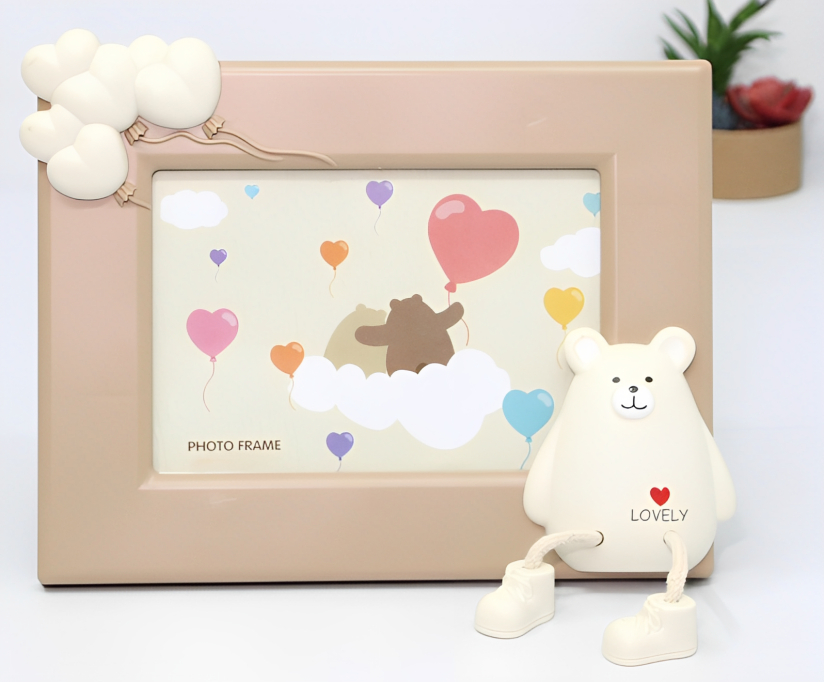 3D Παιδική Κορνίζα Φωτογραφιών με Αρκουδάκια σε Γήινες Αποχρώσεις 3D Παιδική Κορνίζα Φωτογραφιών με Αρκουδάκια σε Γήινες Αποχρώσεις