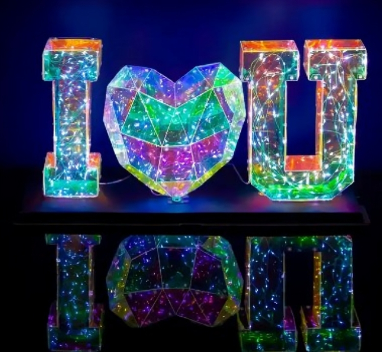 3D Πολύχρωμο Φωτιζόμενο Διακοσμητικό I LOVE YOU 3D Πολύχρωμο Φωτιζόμενο Διακοσμητικό I LOVE YOU