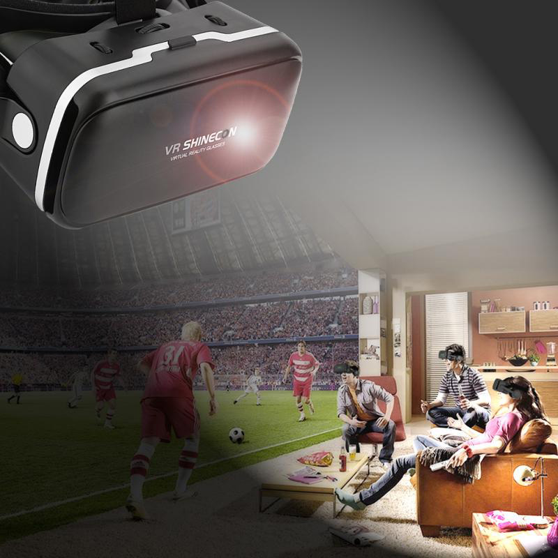 3D VR Headset Ρυθμιζόμενα Γυαλιά Εικονικής Πραγματικότητας με Ενσωματωμένα Ακουστικά Shinecon για Smartphone Κινητά 4.7 έως 6 Ίντσες 3D VR Headset Ρυθμιζόμενα Γυαλιά Εικονικής Πραγματικότητας με Ενσωματωμένα Ακουστικά Shinecon για Smartphone Κινητά 4.7 έως 6 Ίντσες