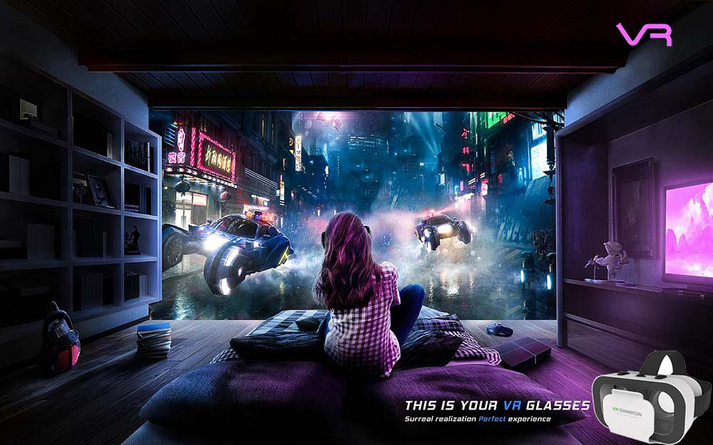 3D VR Headset Ρυθμιζόμενα Γυαλιά Εικονικής Πραγματικότητας Shinecon για Smartphone Κινητά 4.7 έως 6 Ίντσες 3D VR Headset Ρυθμιζόμενα Γυαλιά Εικονικής Πραγματικότητας Shinecon για Smartphone Κινητά 4.7 έως 6 Ίντσες