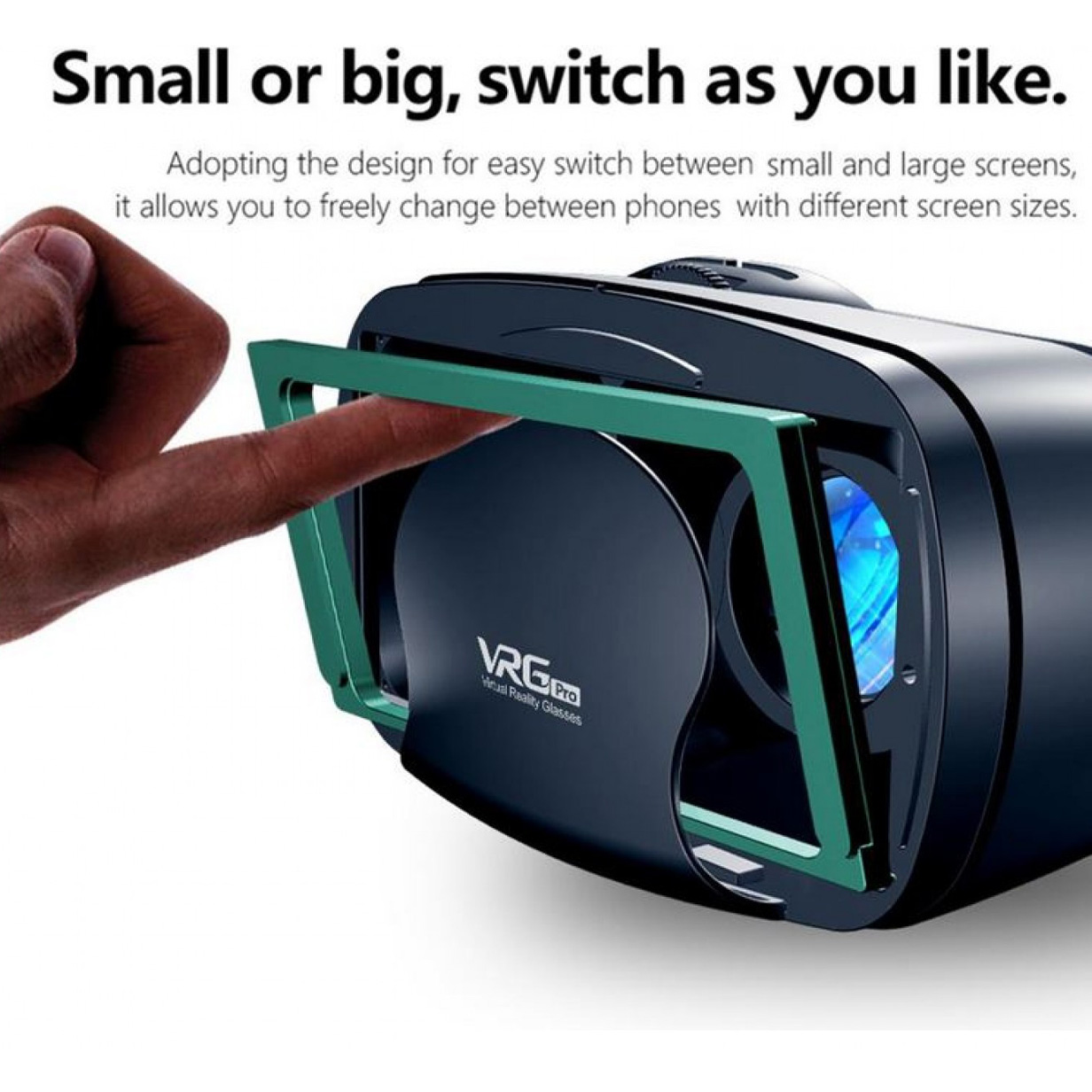 3D VRG Pro Headset Ρυθμιζόμενα Γυαλιά Εικονικής Πραγματικότητας με Ενσωματωμένα Ανασυρόμενα Ακουστικά για Smartphone Κινητά 5 έως 7 Ιντσών 3D VRG Pro Headset Ρυθμιζόμενα Γυαλιά Εικονικής Πραγματικότητας με Ενσωματωμένα Ανασυρόμενα Ακουστικά για Smartphone Κινητά 5 έως 7 Ιντσών