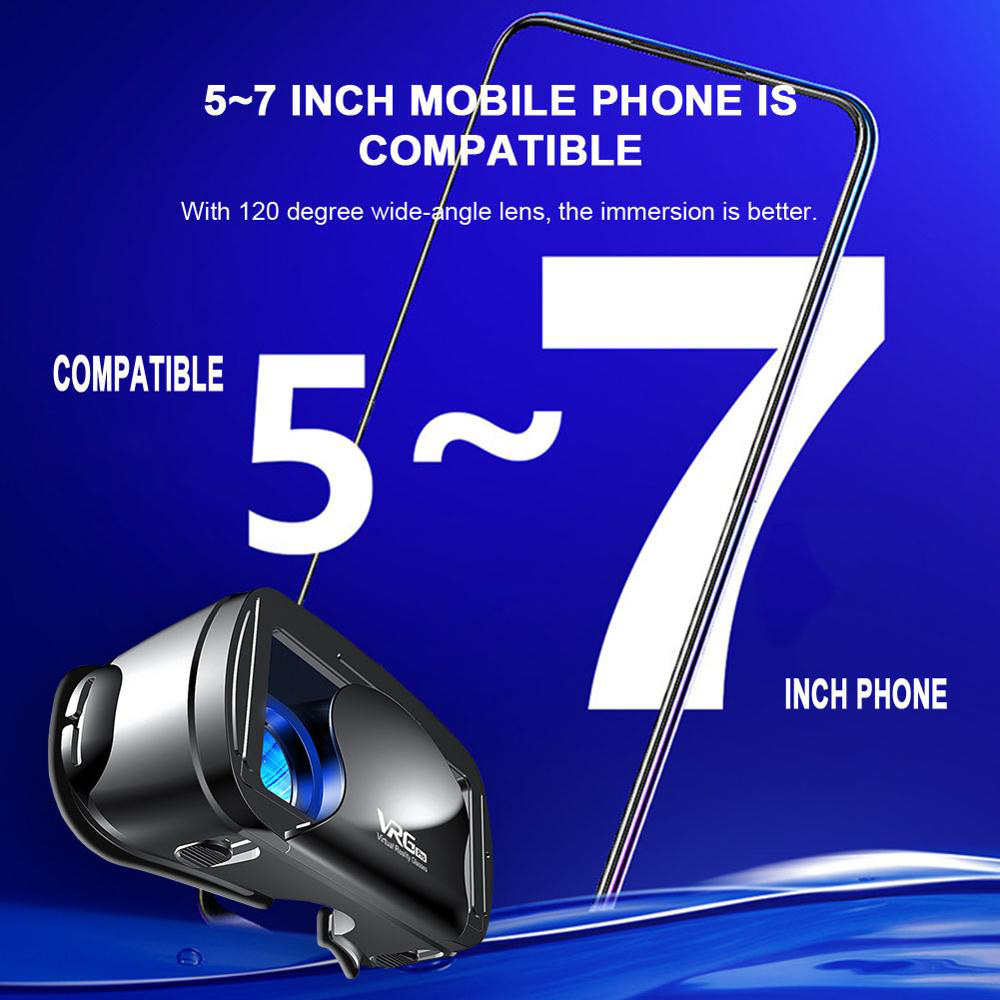 3D VRG Pro Headset Ρυθμιζόμενα Γυαλιά Εικονικής Πραγματικότητας με Ενσωματωμένα Ανασυρόμενα Ακουστικά για Smartphone Κινητά 5 έως 7 Ιντσών 3D VRG Pro Headset Ρυθμιζόμενα Γυαλιά Εικονικής Πραγματικότητας με Ενσωματωμένα Ανασυρόμενα Ακουστικά για Smartphone Κινητά 5 έως 7 Ιντσών