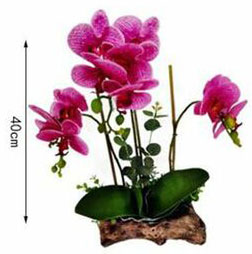 40cm Τεχνητή Διακοσμητική Mωβ Ορχιδέα σε Γλάστρα 40cm Τεχνητή Διακοσμητική Mωβ Ορχιδέα σε Γλάστρα