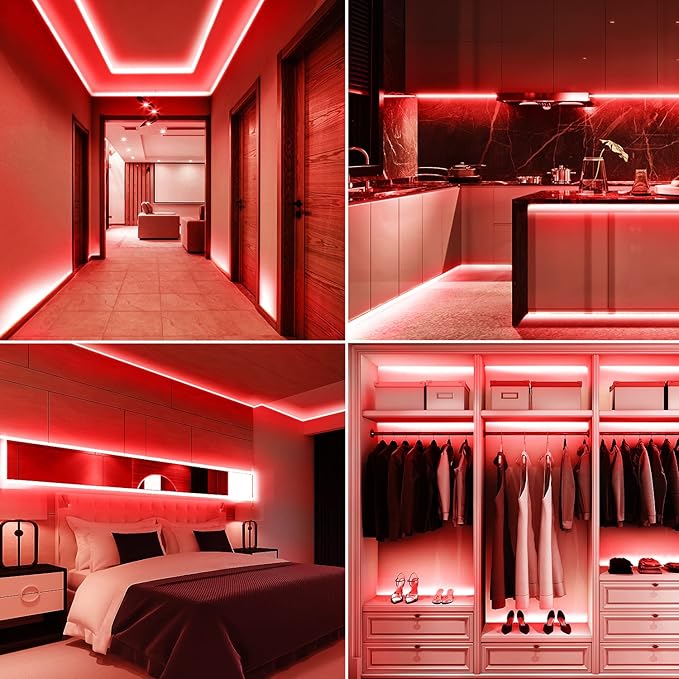 50m Φωτοταινία LED 2835 με Κόκκινο Φωτισμό - Αδιάβροχη - Aigostar 50m Φωτοταινία LED 2835 με Κόκκινο Φωτισμό - Αδιάβροχη - Aigostar