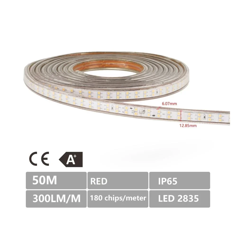 50m Φωτοταινία LED 2835 με Κόκκινο Φωτισμό - Αδιάβροχη - Aigostar 50m Φωτοταινία LED 2835 με Κόκκινο Φωτισμό - Αδιάβροχη - Aigostar