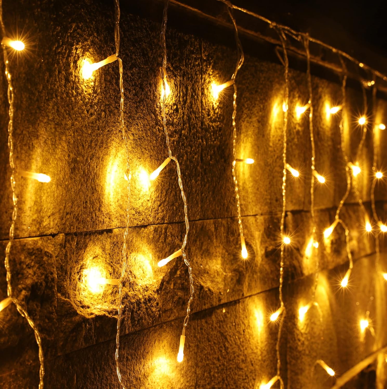 20x0,4m Χριστουγεννιάτικα Φωτάκια - Ασύμμετρη Κουρτίνα Βροχή - Θερμού Λευκού Φωτισμού - Εσωτερικού & Εξωτερικού Χώρου - AIGOSTAR 20x0,4m Χριστουγεννιάτικα Φωτάκια - Ασύμμετρη Κουρτίνα Βροχή - Θερμού Λευκού Φωτισμού - Εσωτερικού & Εξωτερικού Χώρου - AIGOSTAR