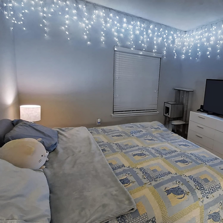 20x0,60m Αδιάβροχα Χριστουγεννιάτικα Λαμπάκια - Κουρτίνα Βροχή - 400 LED Λευκού Ψυχρού Φωτισμού - AIGOSTAR 20x0,60m Αδιάβροχα Χριστουγεννιάτικα Λαμπάκια - Κουρτίνα Βροχή - 400 LED Λευκού Ψυχρού Φωτισμού - AIGOSTAR