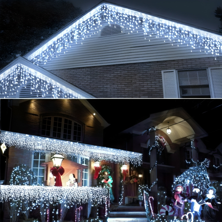 20x0,60m Αδιάβροχα Χριστουγεννιάτικα Λαμπάκια - Κουρτίνα Βροχή - 400 LED Λευκού Ψυχρού Φωτισμού - AIGOSTAR 20x0,60m Αδιάβροχα Χριστουγεννιάτικα Λαμπάκια - Κουρτίνα Βροχή - 400 LED Λευκού Ψυχρού Φωτισμού - AIGOSTAR