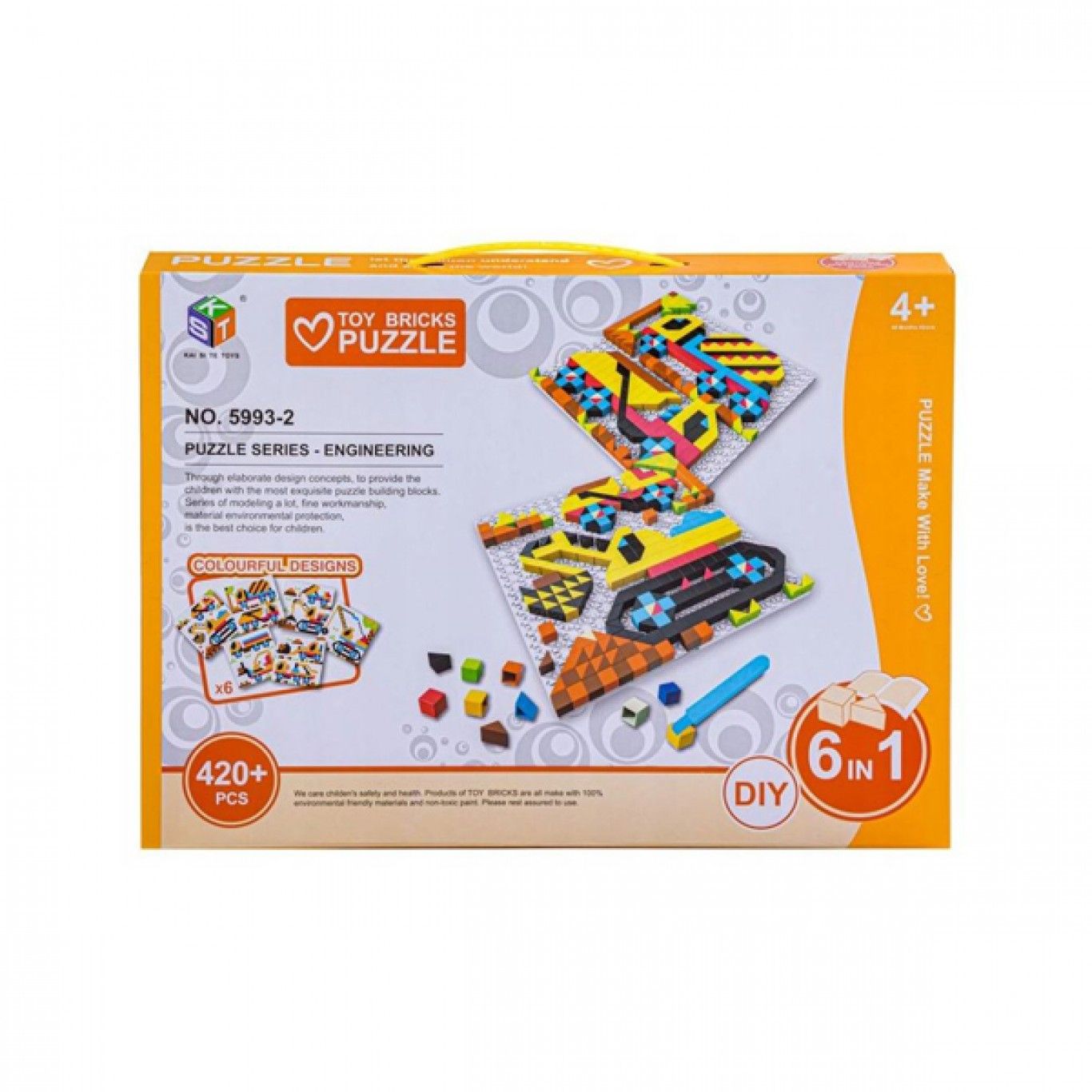 6 σε 1 3D Παζλ DIY Engineering 420 Κομμάτια 4+ ετών 6 σε 1 3D Παζλ DIY Engineering 420 Κομμάτια 4+ ετών