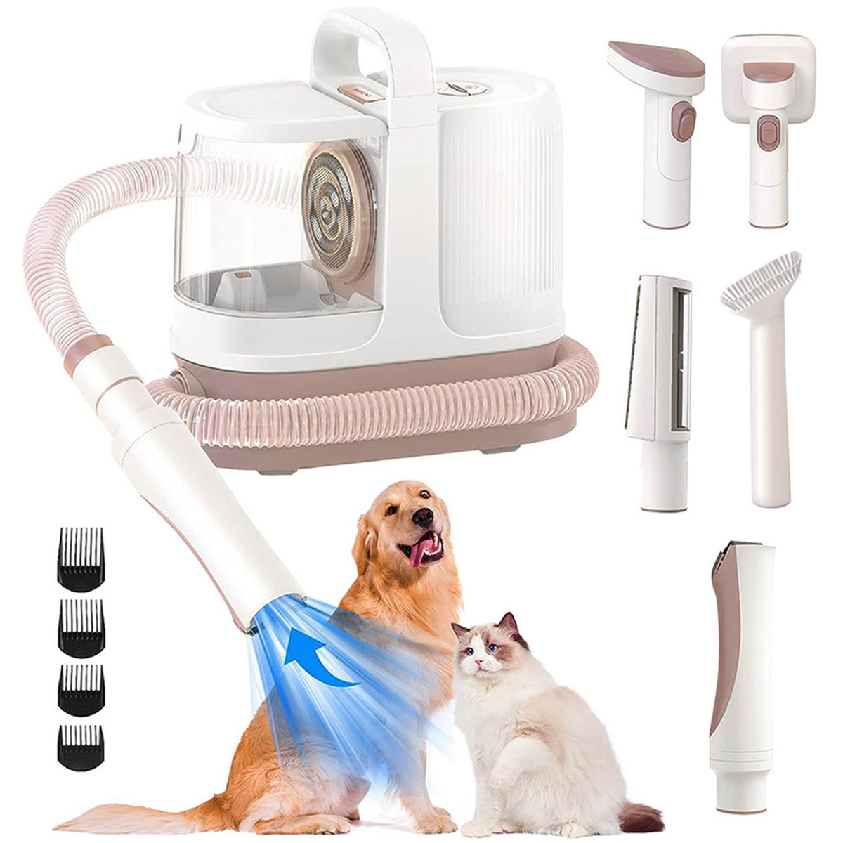 6-σε-1 Ολοκληρωμένο Σύστημα Περιποίησης Κατοικιδίων με Ενσωματωμένη Ηλεκτρική Σκούπα -Professional Pet Grooming & Vacuum Cleaner 6-σε-1 Ολοκληρωμένο Σύστημα Περιποίησης Κατοικιδίων με Ενσωματωμένη Ηλεκτρική Σκούπα -Professional Pet Grooming & Vacuum Cleaner