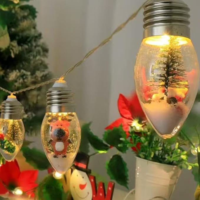 6m Χριστουγεννιάτικη Διακοσμητική Γιρλάντα με Λαμπτήρε Θερμού Φωτισμού & Φιγούρες 6m Χριστουγεννιάτικη Διακοσμητική Γιρλάντα με Λαμπτήρε Θερμού Φωτισμού & Φιγούρες