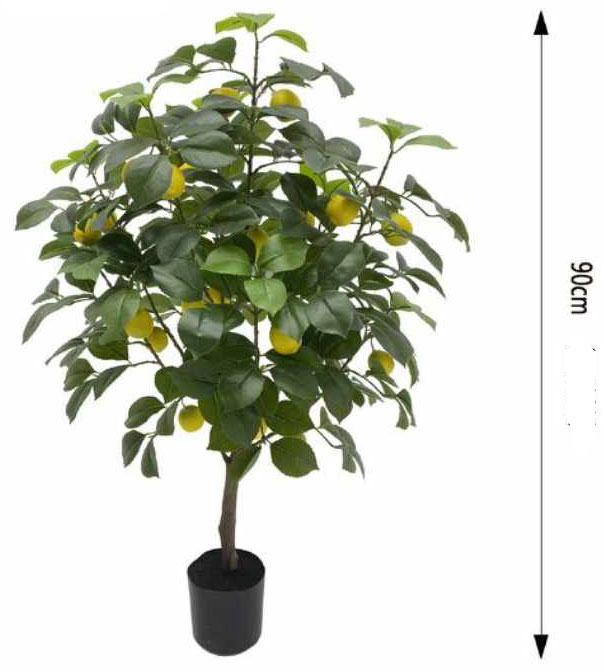 90cm Τεχνητό Διακοσμητικό Φυτό Λεμονιά σε Γλάστρα 90cm Τεχνητό Διακοσμητικό Φυτό Λεμονιά σε Γλάστρα