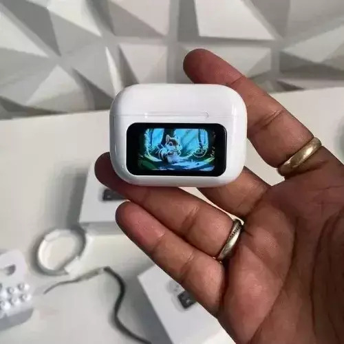 A9 Pro In-ear Bluetooth Handsfree με ANC & Οθόνη στη Θήκη - Λευκά A9 Pro In-ear Bluetooth Handsfree με ANC & Οθόνη στη Θήκη - Λευκά