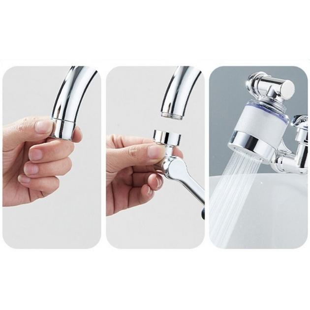 Βραχίονας για Επέκταση Βρύσης με Φίλτρο - Τριπλά Περιστρεφόμενος 360° Βραχίονας για Επέκταση Βρύσης με Φίλτρο - Τριπλά Περιστρεφόμενος 360°