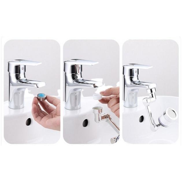 Βραχίονας για Επέκταση Βρύσης με Φίλτρο - Τριπλά Περιστρεφόμενος 360° Βραχίονας για Επέκταση Βρύσης με Φίλτρο - Τριπλά Περιστρεφόμενος 360°