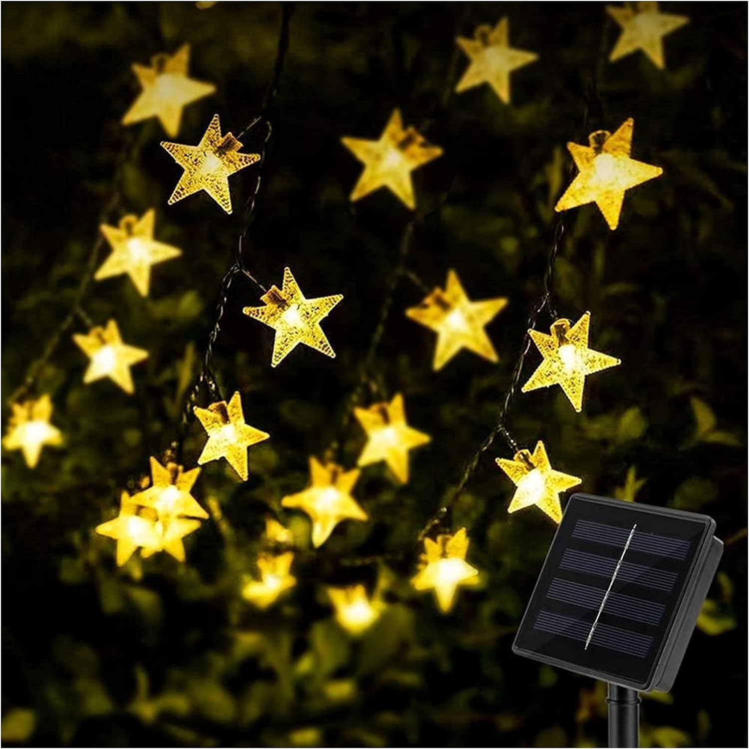 Αδιάβροχα Ηλιακά Διακοσμητικά Χριστουγεννιάτικα Φωτάκια LED Εξωτερικού Χώρου με Φωτοβολταϊκό Πάνελ Θερμού Φωτισμού Αδιάβροχα Ηλιακά Διακοσμητικά Χριστουγεννιάτικα Φωτάκια LED Εξωτερικού Χώρου με Φωτοβολταϊκό Πάνελ Θερμού Φωτισμού