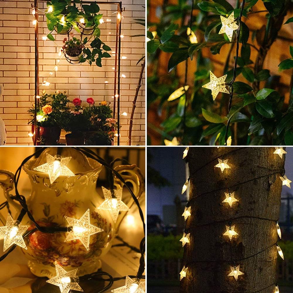 Αδιάβροχα Ηλιακά Διακοσμητικά Χριστουγεννιάτικα Φωτάκια LED Εξωτερικού Χώρου με Φωτοβολταϊκό Πάνελ Θερμού Φωτισμού Αδιάβροχα Ηλιακά Διακοσμητικά Χριστουγεννιάτικα Φωτάκια LED Εξωτερικού Χώρου με Φωτοβολταϊκό Πάνελ Θερμού Φωτισμού