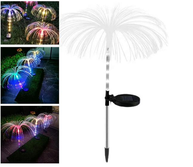 Αδιάβροχα Ηλιακά Φωτιστικά Κήπου σε Σχήμα Συντριβάνι με Πάνελ-Πολύχρωμα 2 Τεμάχια Αδιάβροχα Ηλιακά Φωτιστικά Κήπου σε Σχήμα Συντριβάνι με Πάνελ-Πολύχρωμα 2 Τεμάχια