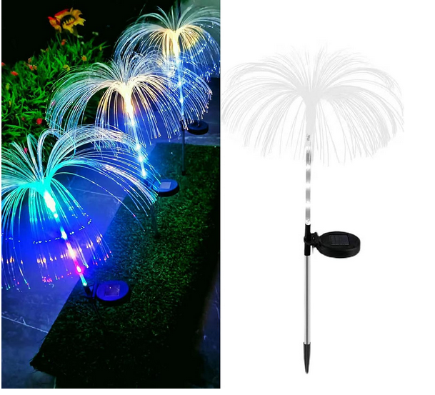 Αδιάβροχα Ηλιακά Φωτιστικά Κήπου σε Σχήμα Συντριβάνι με Πάνελ-Πολύχρωμα 2 Τεμάχια Αδιάβροχα Ηλιακά Φωτιστικά Κήπου σε Σχήμα Συντριβάνι με Πάνελ-Πολύχρωμα 2 Τεμάχια