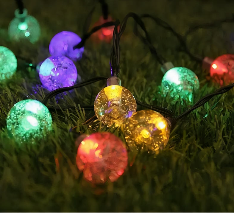 Αδιάβροχα Ηλιακά Χριστουγεννιάτικα Φωτάκια Μπαλίτσες - 160 LED RGB με 8 Προγράμματα Φωτισμού & Χειριστήριο - 3x2m - Arrango Αδιάβροχα Ηλιακά Χριστουγεννιάτικα Φωτάκια Μπαλίτσες - 160 LED RGB με 8 Προγράμματα Φωτισμού & Χειριστήριο - 3x2m - Arrango