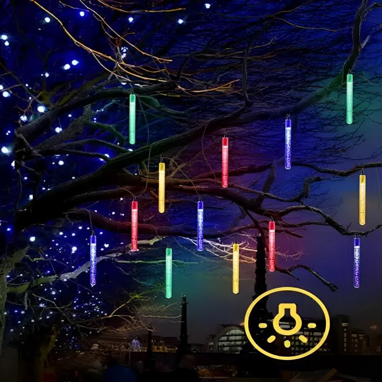 Αδιάβροχα Ηλιακά Χριστουγεννιάτικα Λαμπάκια Σταλακτίτες - 20 LED RGB - 5.8m - Aigostar Αδιάβροχα Ηλιακά Χριστουγεννιάτικα Λαμπάκια Σταλακτίτες - 20 LED RGB - 5.8m - Aigostar