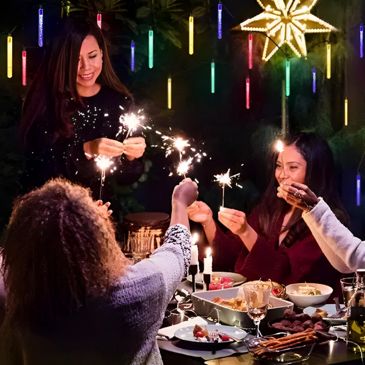 Αδιάβροχα Ηλιακά Χριστουγεννιάτικα Λαμπάκια Σταλακτίτες - 20 LED RGB - 5.8m - Aigostar Αδιάβροχα Ηλιακά Χριστουγεννιάτικα Λαμπάκια Σταλακτίτες - 20 LED RGB - 5.8m - Aigostar