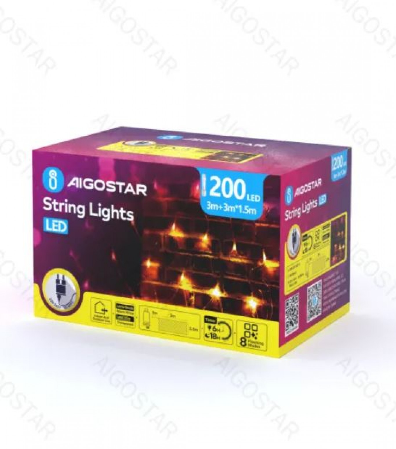 Αδιάβροχα Χριστουγεννιάτικα Λαμπάκια Πλέγμα - Δίχτυ Ρεύματος με Διάφανο Καλώδιο 1,5x3m με Θερμό Φωτισμό και 8 Προγράμματα Λειτουργίας 200 LED Αδιάβροχα Χριστουγεννιάτικα Λαμπάκια Πλέγμα - Δίχτυ Ρεύματος με Διάφανο Καλώδιο 1,5x3m με Θερμό Φωτισμό και 8 Προγράμματα Λειτουργίας 200 LED