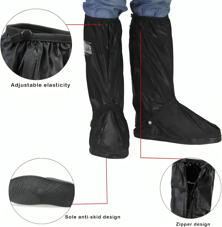 Αδιάβροχες Γκέτες Μηχανής με Αντιολισθητική Σόλα - Προστασία από Νερό, Λάσπη, Χώμα - XL XXL Αδιάβροχες Γκέτες Μηχανής με Αντιολισθητική Σόλα - Προστασία από Νερό, Λάσπη, Χώμα - XL XXL