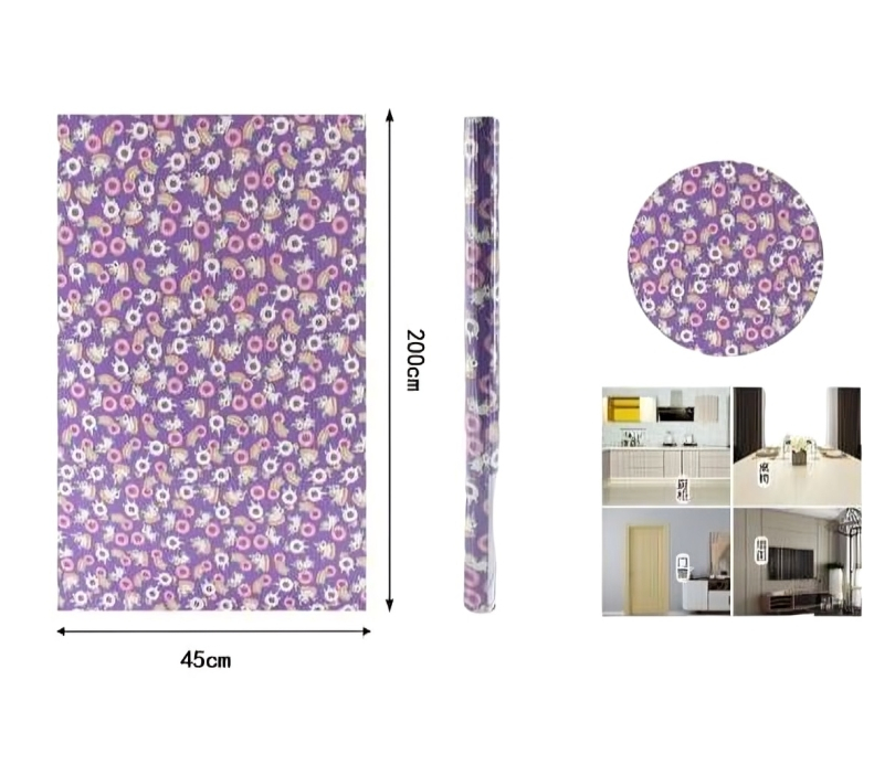 Αδιάβροχη Αυτοκόλλητη Ταπετσαρία Τοίχου - Μωβ Μονόκεροι - Ρολό 200 x 45cm Αδιάβροχη Αυτοκόλλητη Ταπετσαρία Τοίχου - Μωβ Μονόκεροι - Ρολό 200 x 45cm