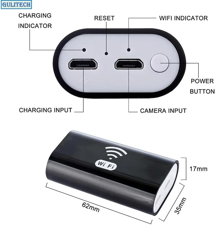 Αδιάβροχη Ενδοσκοπική Κάμερα Επιθεώρησης με Καλώδιο 5m - WiFi USB Endoscope Camera 1080P - Andowl Αδιάβροχη Ενδοσκοπική Κάμερα Επιθεώρησης με Καλώδιο 5m - WiFi USB Endoscope Camera 1080P - Andowl