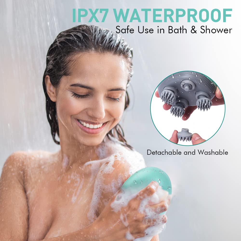 Αδιάβροχη Επαναφορτιζόμενη Πολυλειτουργική ηλεκτρική Συσκευή μασάζ Κεφαλής - Σώματος USB Φώρτισης Κόκκινο Αδιάβροχη Επαναφορτιζόμενη Πολυλειτουργική ηλεκτρική Συσκευή μασάζ Κεφαλής - Σώματος USB Φώρτισης Κόκκινο