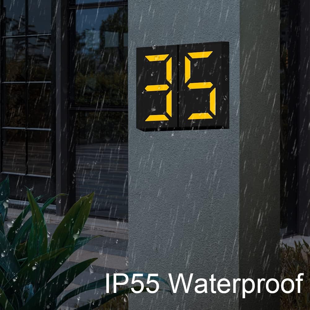 Αδιάβροχη Φωτιζόμενη Ηλιακή Πινακίδα Αρίθμησης Οικίας & Δρόμου με Φωτοκύτταρο 0,36W Αδιάβροχη Φωτιζόμενη Ηλιακή Πινακίδα Αρίθμησης Οικίας & Δρόμου με Φωτοκύτταρο 0,36W