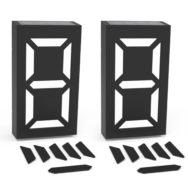 Αδιάβροχη Φωτιζόμενη Ηλιακή Πινακίδα Αρίθμησης Οικίας & Δρόμου με Φωτοκύτταρο 0,36W Αδιάβροχη Φωτιζόμενη Ηλιακή Πινακίδα Αρίθμησης Οικίας & Δρόμου με Φωτοκύτταρο 0,36W