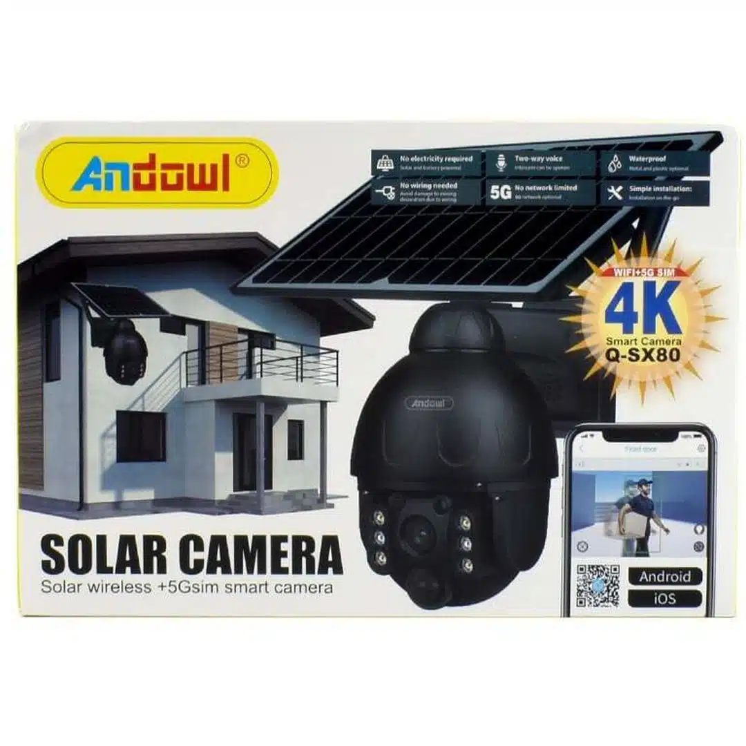 Andowl IP Κάμερα Παρακολούθησης Wi-Fi 1080p Full HD Αδιάβροχη Μπαταρίας με Αμφίδρομη Επικοινωνία σε Μαύρο Χρώμα Andowl IP Κάμερα Παρακολούθησης Wi-Fi 1080p Full HD Αδιάβροχη Μπαταρίας με Αμφίδρομη Επικοινωνία σε Μαύρο Χρώμα