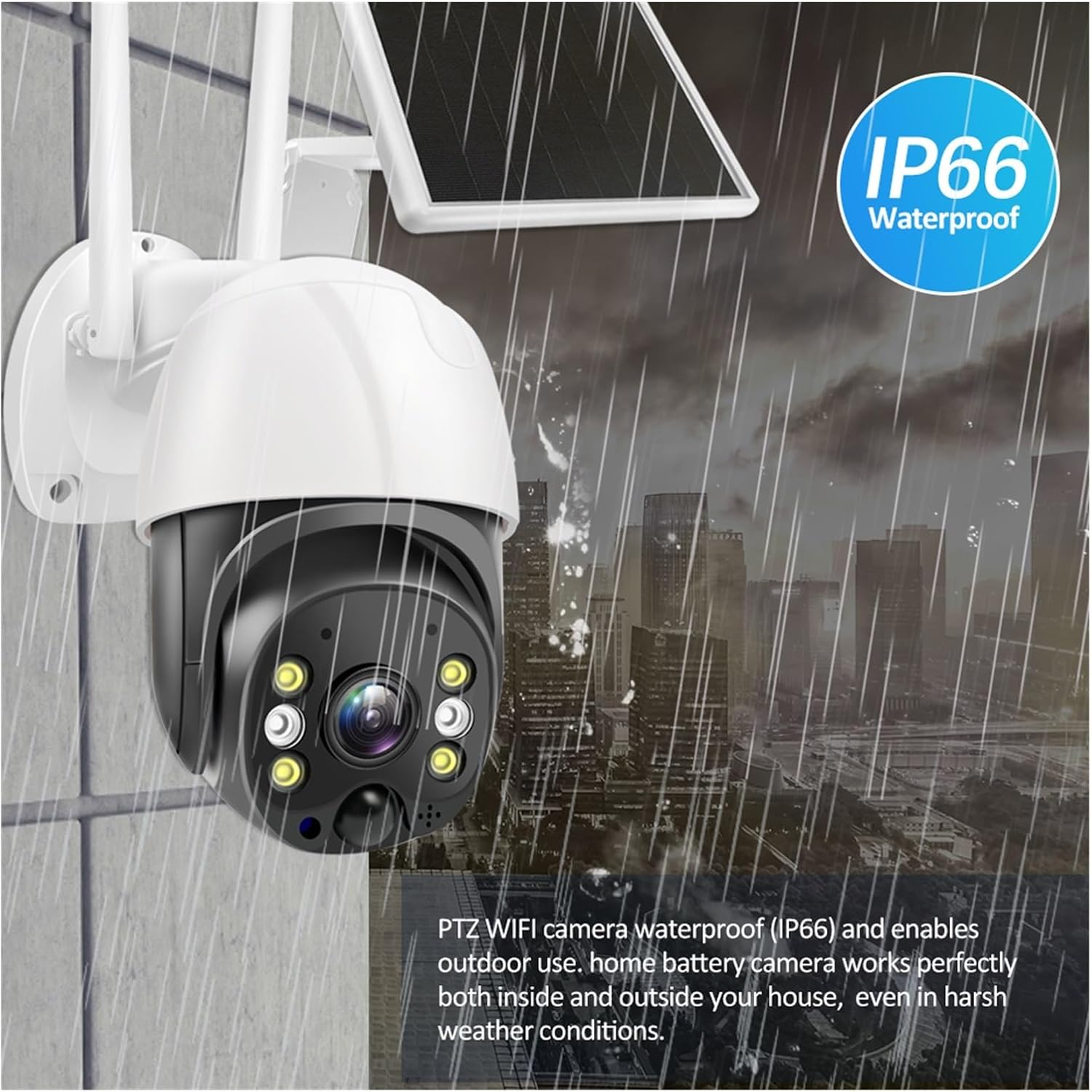 Αδιάβροχη Ηλιακή κάμερα WIFI HD 4K με Αμφίδρομη Επικοινωνία - Andowl Αδιάβροχη Ηλιακή κάμερα WIFI HD 4K με Αμφίδρομη Επικοινωνία - Andowl