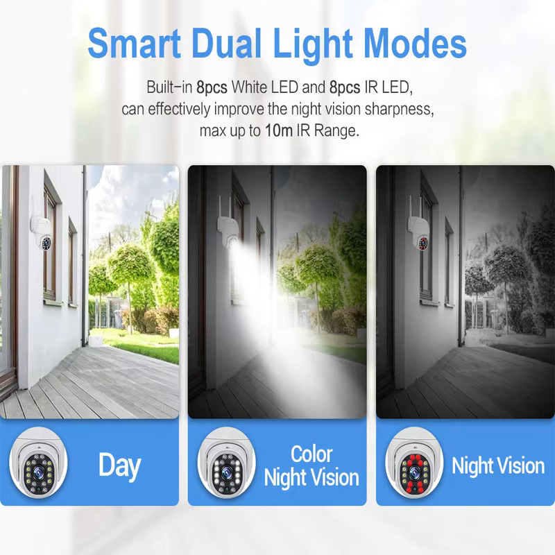 Αδιάβροχη IP Wi-Fi Κάμερα Παρακολούθησης 1080p με Ανίχνευση Κίνησης Αδιάβροχη IP Wi-Fi Κάμερα Παρακολούθησης 1080p με Ανίχνευση Κίνησης