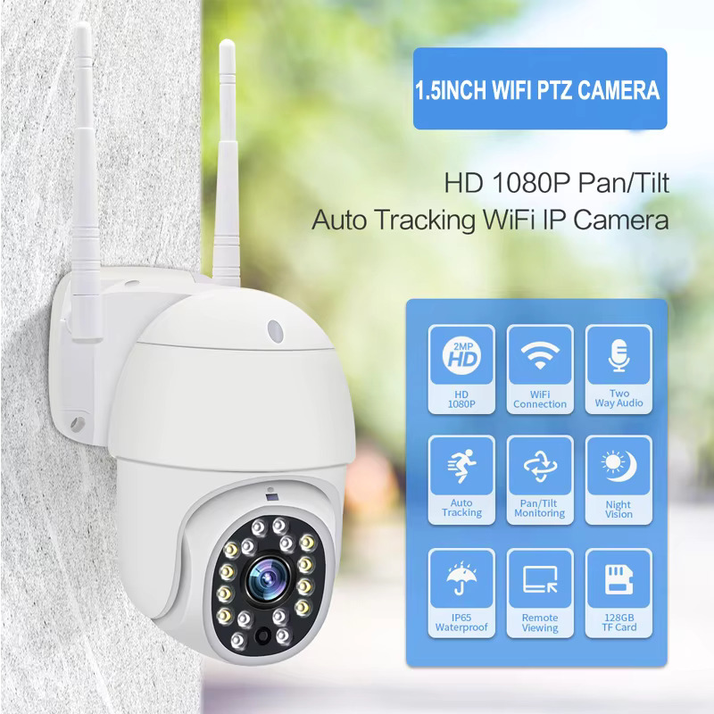 Αδιάβροχη IP Wi-Fi Κάμερα Παρακολούθησης 1080p με Ανίχνευση Κίνησης Αδιάβροχη IP Wi-Fi Κάμερα Παρακολούθησης 1080p με Ανίχνευση Κίνησης