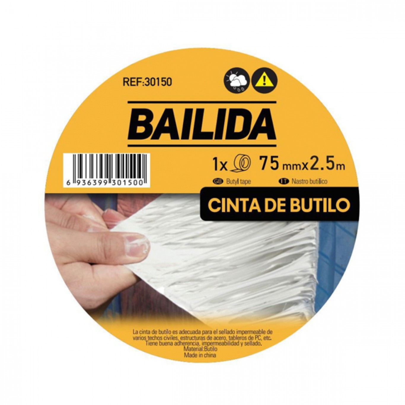 Αδιάβροχη Μεταλλική Μονωτική Ταινία με Βουτυλικό Καουτσούκ και Αντιδιαβρωτική Δράση για Αντιμετώπιση Υγρασίας και Διαρροών 7.5cm x 2,5m Αδιάβροχη Μεταλλική Μονωτική Ταινία με Βουτυλικό Καουτσούκ και Αντιδιαβρωτική Δράση για Αντιμετώπιση Υγρασίας και Διαρροών 7.5cm x 2,5m