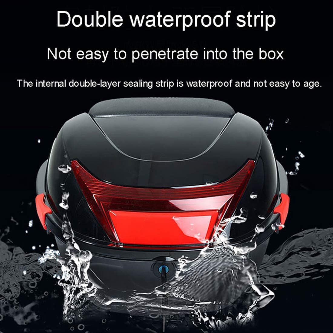 Μπαγκαζιέρα Μοτοσυκλέτας Χωρητικότητας 28Lt με Ανακλαστικές Επιφάνειες - Βαλίτσα Αποθήκευσης Μηχανής Μαύρο Μπαγκαζιέρα Μοτοσυκλέτας Χωρητικότητας 28Lt με Ανακλαστικές Επιφάνειες - Βαλίτσα Αποθήκευσης Μηχανής Μαύρο