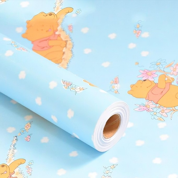 Αδιάβροχη Παιδική Ταπετσαρία Τοίχου Ρολό Γουίνι το Αρκουδάκι - 200x45cm Αδιάβροχη Παιδική Ταπετσαρία Τοίχου Ρολό Γουίνι το Αρκουδάκι - 200x45cm