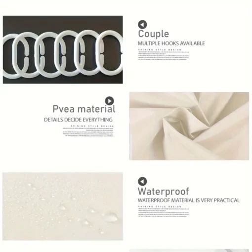 Αδιάβροχη Πλαστική Κουρτίνα Μπάνιου 180×180 cm Μαύρη Αδιάβροχη Πλαστική Κουρτίνα Μπάνιου 180×180 cm Μαύρη