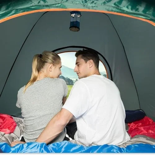 Αυτόματη Σκηνή Camping για 3 Άτομα 200x220x140εκ. Μπλε Αυτόματη Σκηνή Camping για 3 Άτομα 200x220x140εκ. Μπλε