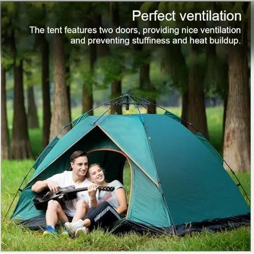 Αυτόματη Σκηνή Camping για 3 Άτομα 200x220x140εκ. Μπλε Αυτόματη Σκηνή Camping για 3 Άτομα 200x220x140εκ. Μπλε