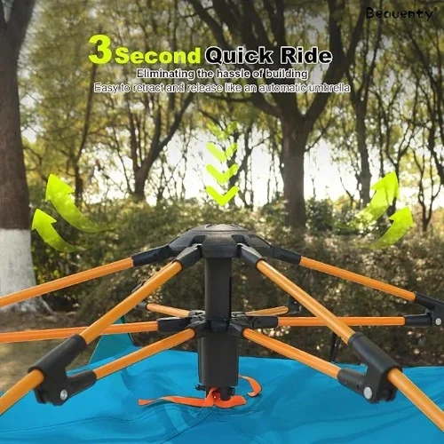 Αδιάβροχη Αυτόματη Σκηνή Camping για 3 Άτομα με Θήκη Μεταφοράς 200x220x140εκ. Μπλε Αδιάβροχη Αυτόματη Σκηνή Camping για 3 Άτομα με Θήκη Μεταφοράς 200x220x140εκ. Μπλε