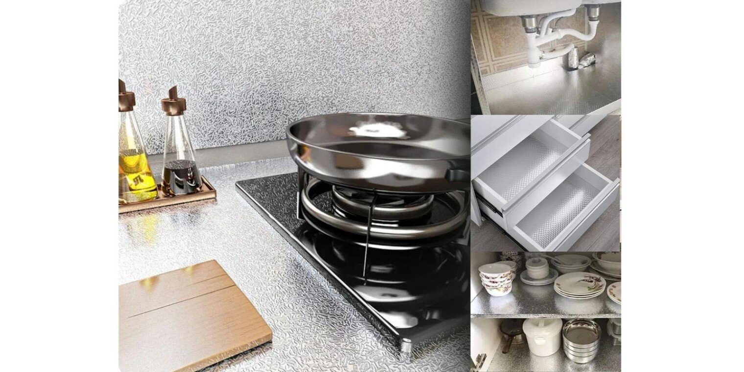 Αδιάβροχη Προστατευτική Μεμβράνη Πολλαπλών Χρήσεων AluFoil, για την Κουζίνα Αδιάβροχη Προστατευτική Μεμβράνη Πολλαπλών Χρήσεων AluFoil, για την Κουζίνα