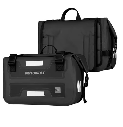 Αδιάβροχη Ταξιδιωτική Τσάντα Μοτοσυκλέτας 2 τεμάχια Motowolf 30L με Ρυθμιζόμενους Ιμάντες Αδιάβροχη Ταξιδιωτική Τσάντα Μοτοσυκλέτας 2 τεμάχια Motowolf 30L με Ρυθμιζόμενους Ιμάντες