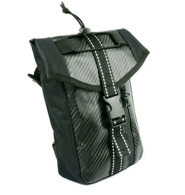 Αδιάβροχη Τσάντα Μέσης - Ποδιού για Μοτοσυκλέτα με Ιμάντα και Θήκες Carbon Μαύρη Αδιάβροχη Τσάντα Μέσης - Ποδιού για Μοτοσυκλέτα με Ιμάντα και Θήκες Carbon Μαύρη